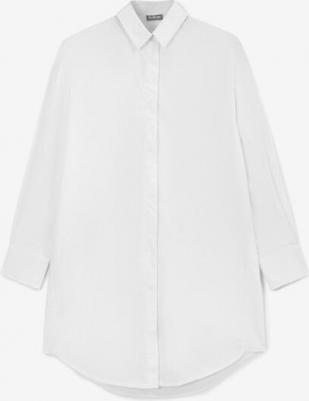 Блузка удлинённая белая для девочки, 146, 224GSGJC2203 – фото 1