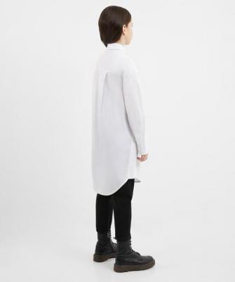 Блузка удлинённая белая для девочки, 152, 224GSGJC2203 – фото 2