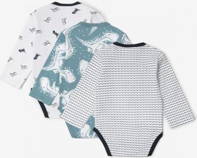 Боди с длинным рукавом комплект из 3-х штук мультицвет, 68-46, 22444BBC1101 – фото 7