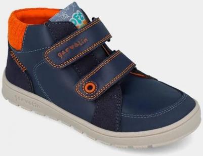 Детские ботинки, которые учитывают естественный рост стопы и имеют двойное застежку на липучке, темно-синий – фото 2