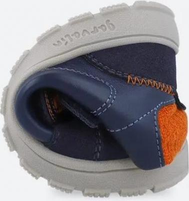 Детские ботинки, которые учитывают естественный рост стопы и имеют двойное застежку на липучке, темно-синий – фото 3