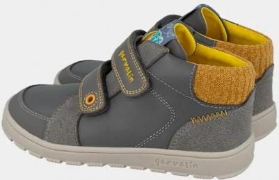 Детские ботинки, которые учитывают естественный рост стопы и имеют двойное застежку на липучке, темно-синий – фото 7