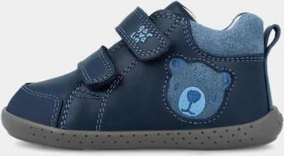 Детские ботиночки из натуральной кожи, поддерживающие естественное развитие стопы, темно-синий – фото 8