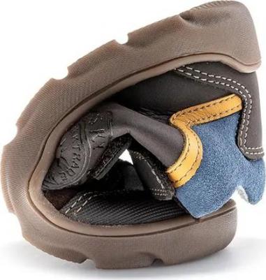 Детские ботинки на липучках, коричневый – фото 2