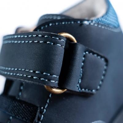 Детские ботинки на липучках, темно-синий – фото 1