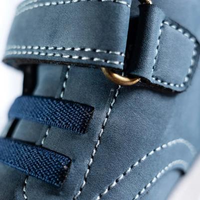 Детские ботинки на липучках, темно-синий – фото 10