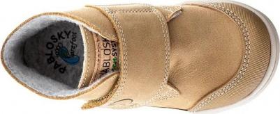 Детские кожаные ботиночки на липучках, коричневый – фото 3