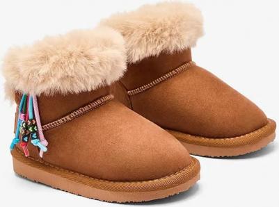 Ботинки с боковой шнуровкой, светло-коричневый – фото 2