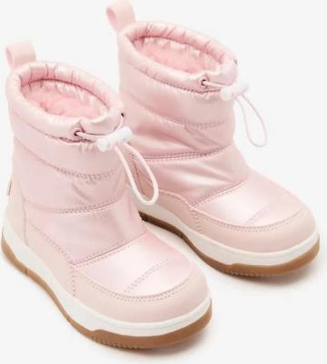 Детские ботинки с утепленной подкладкой из меха, серебряный – фото 1