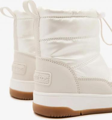 Детские ботинки с утепленной подкладкой из меха, серебряный – фото 5