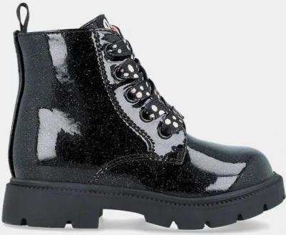 Детские ботиночки с блестящей отделкой и легким блеском, кремовый – фото 5