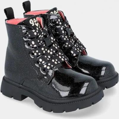 Детские ботиночки с блестящей отделкой и легким блеском, кремовый – фото 6