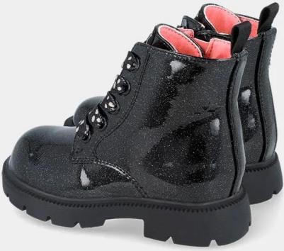 Детские ботиночки с блестящей отделкой и легким блеском, кремовый – фото 8