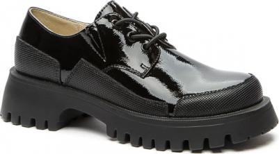 Полуботинки лакированные черные (35)