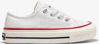 Детские низкие кеды из парусины на шнуровке, черный