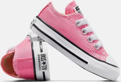 Chuck Taylor All Star Low Canvas повседневные кеды для малышей/малышей, розовый – фото 12