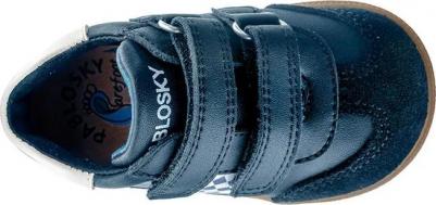 Детские ботиночки из кожи на липучках, черный – фото 5