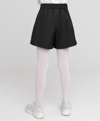 Школьная юбка-шорты, размер 170, черный – фото 1