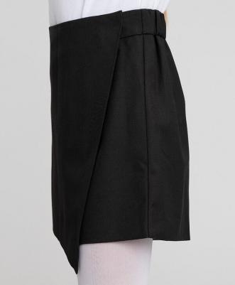 Школьная юбка-шорты, размер 170, черный – фото 4