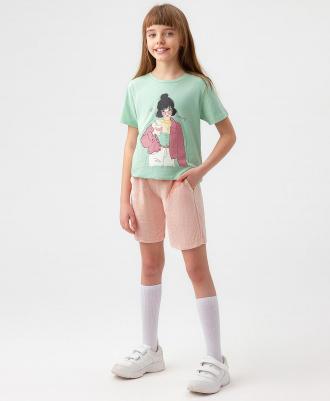 Шорты детские 123BBGJC54041200 розовый, 164 – фото 4