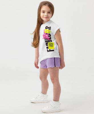 Шорты детские 123BBGMC54043100 фиолетовый, 110