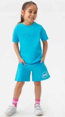 Шорты голубые с принтом (128) – фото 10