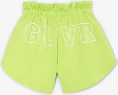 Шорты из тонкого футера салатовые для девочки (128) – фото 4