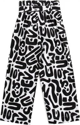 Брюки 124BBGF63013114, черно-белый, 158 – фото 3