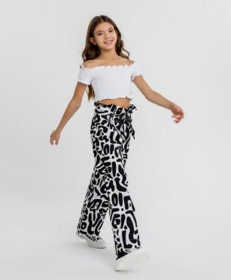 Брюки 124BBGF63013114, черно-белый, 98