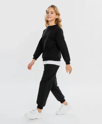 Брюки 124BBGJB56050800, черный, 134