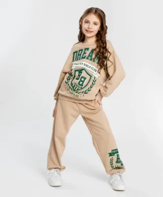 Брюки 124BBGJC56013900, бежевый, 146