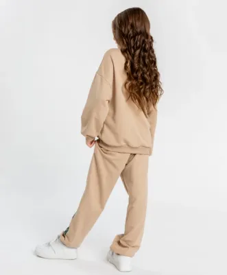 Брюки 124BBGJC56013900, бежевый, 158 – фото 4