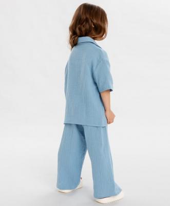 Брюки 124BBGMC63071800, голубой, 128 – фото 1