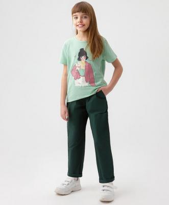 Брюки детские 123BBGJC63114800, зеленый, 146