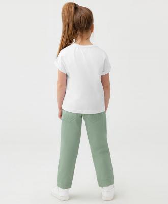 Брюки детские 123BBGMC63014800, цвет зеленый, размер 122 – фото 4