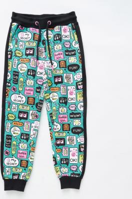 Брюки детские 223BBGMC56054825, бирюзовый, 104 – фото 2