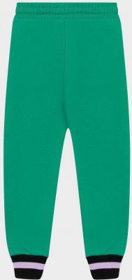 Брюки-джоггеры из флиса зеленые 222BBGMC56054800 р.104 – фото 6