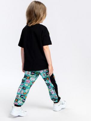 Брюки джоггеры, карманы, пояс на резинке, размер 128, мультиколор – фото 9