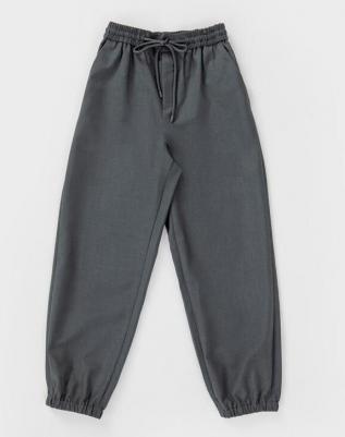 Брюки джоггеры серые (128) – фото 3