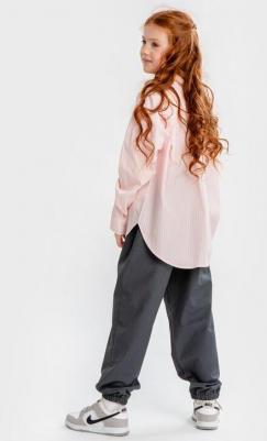 Брюки джоггеры серые (134) – фото 5