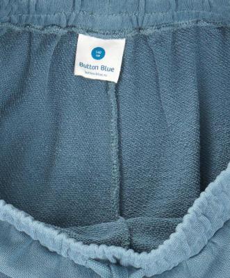 Брюки карго широкие с эффектом варки синие детские, 134, 224BBGJC5609 – фото 5