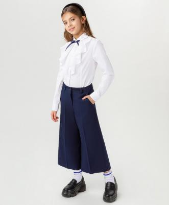 Брюки-кюлоты синие (164) – фото 5