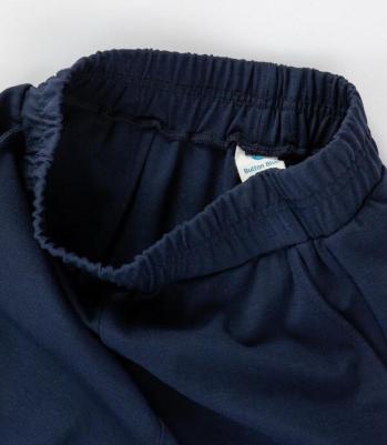 Брюки палаццо с прорезными карманами синие (170) – фото 2