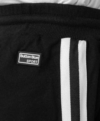 Брюки с лампасами черные (164) – фото 2