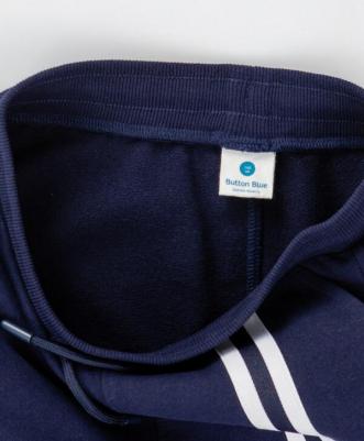 Брюки широкие с лампасами синие (140) – фото 3