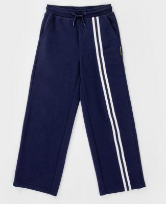 Брюки широкие с лампасами синие (146) – фото 6