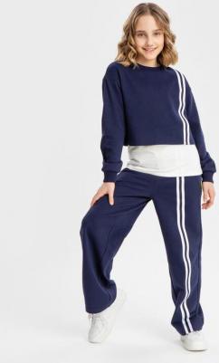 Брюки широкие с лампасами синие (164) – фото 1