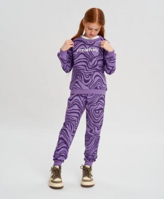 Джоггеры детские 123BBGJC56040313, фиолетовый, 152