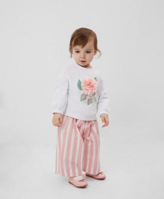 Брюки 12441GBC6301, розовый, 9-12