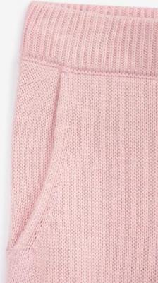 Брюки-джоггеры вязаные розовые для девочки, 128, 22402GMC3701 – фото 2
